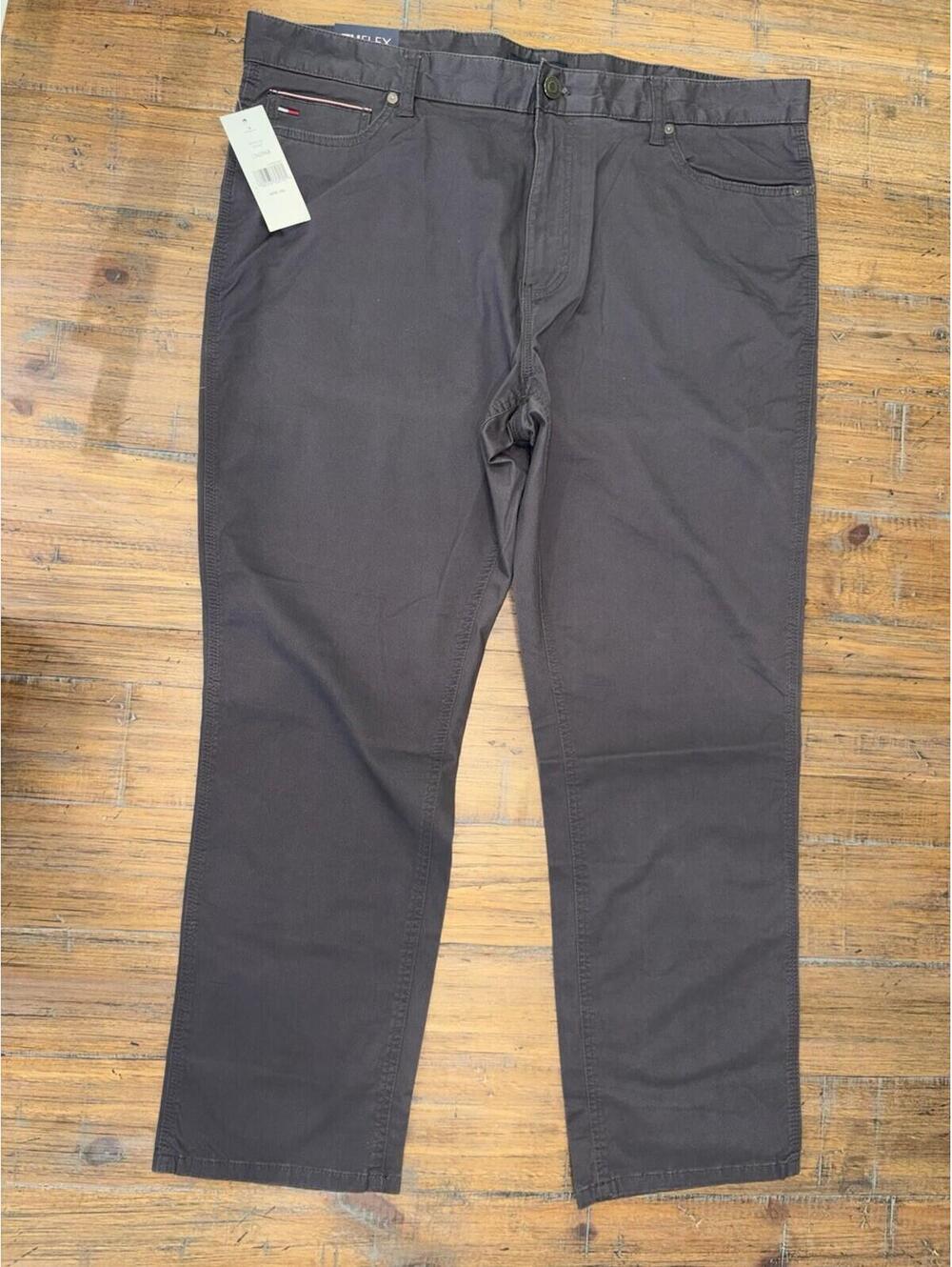 NWT Tommy Hilfiger THFLEX Pants Asphalt Gray Men's 40x30 78E7891 Chino Pants